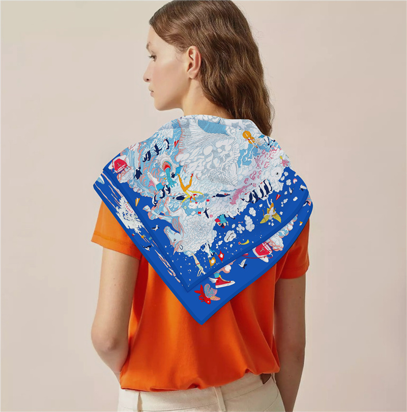 POBING dimi ipek eşarp kadın E - Silk Scarf Square incelemesi ve fiyatı