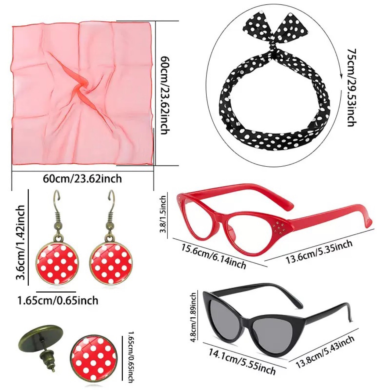 1950'ler Retro Hippi Partisi K - Women'S Accessories In The 1950S incelemesi ve fiyatı