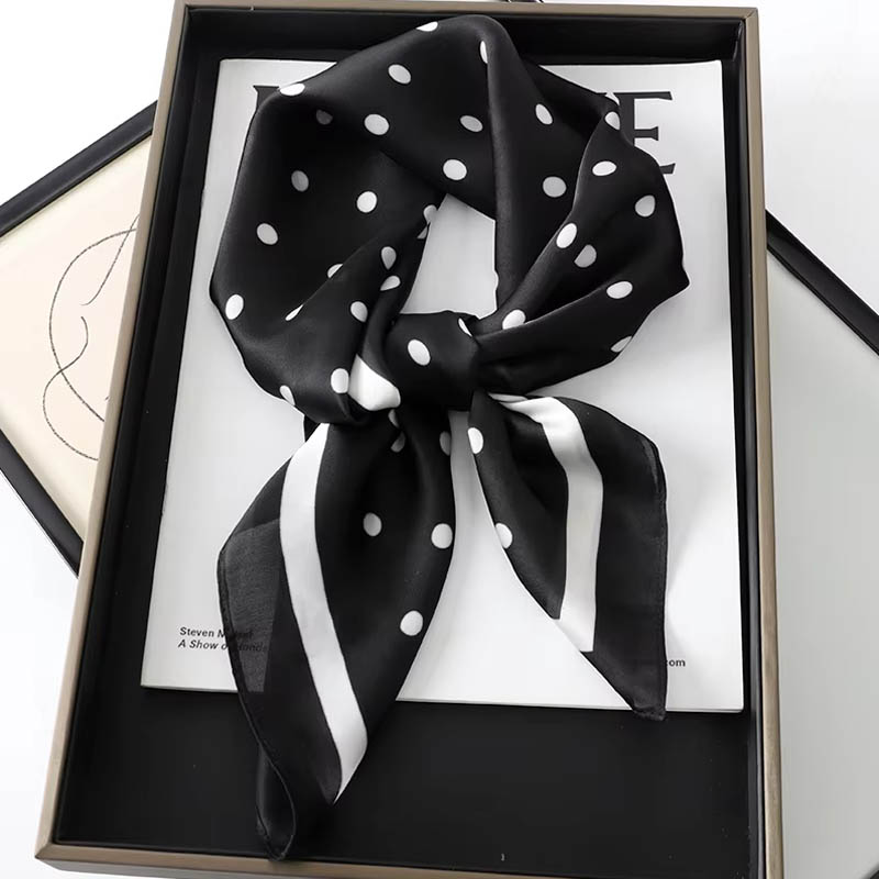 Lüks Bayan Saç Noktası Desenli - Silk Scarf Square incelemesi ve fiyatı