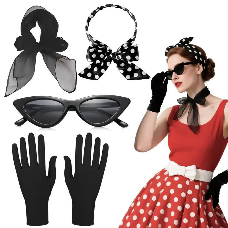 50'ler Retro Kostüm Aksesuarla - Women'S Accessories In The 1950S incelemesi ve fiyatı